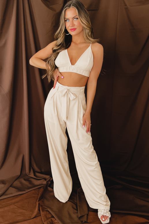 room chique selecties crop top broek met wijde pijpen NanaMacs HPTT1659