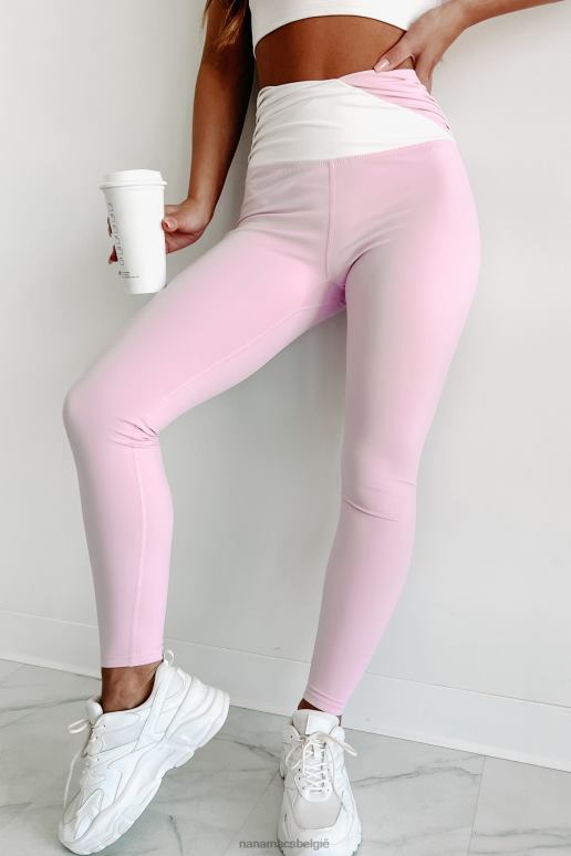 roze/wit smooth operator kleurenblok actieve set NanaMacs HPTT1187