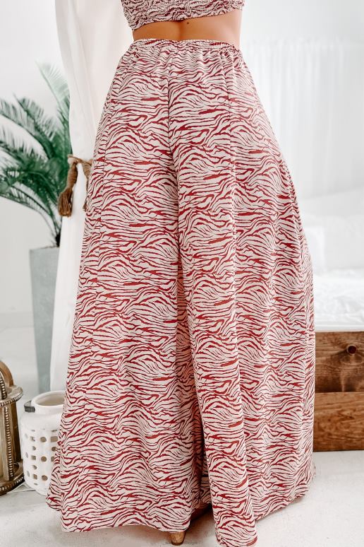 stoffige mauve tweedelige set met gedurfde schoonheid en zebraprint NanaMacs HPTT1637