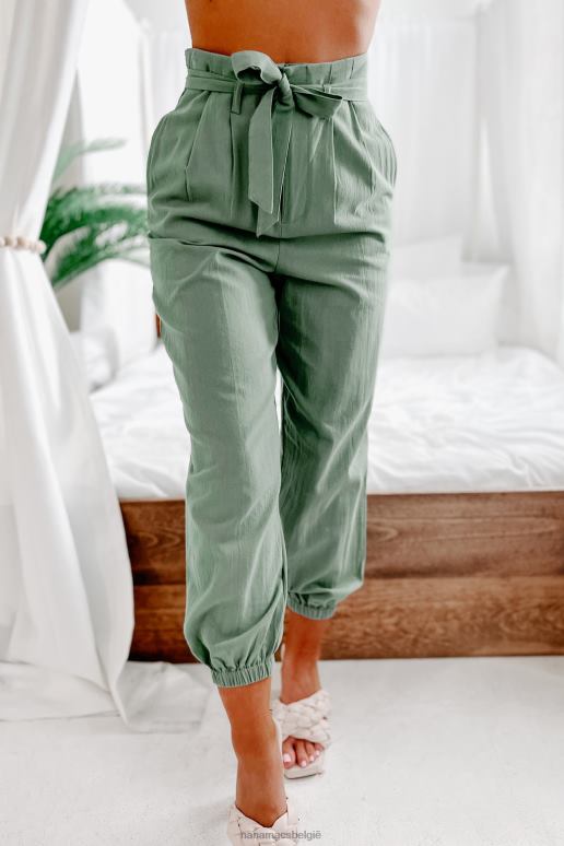 stoffige salie aanwezig in het moment tweedelige joggingset NanaMacs HPTT1381