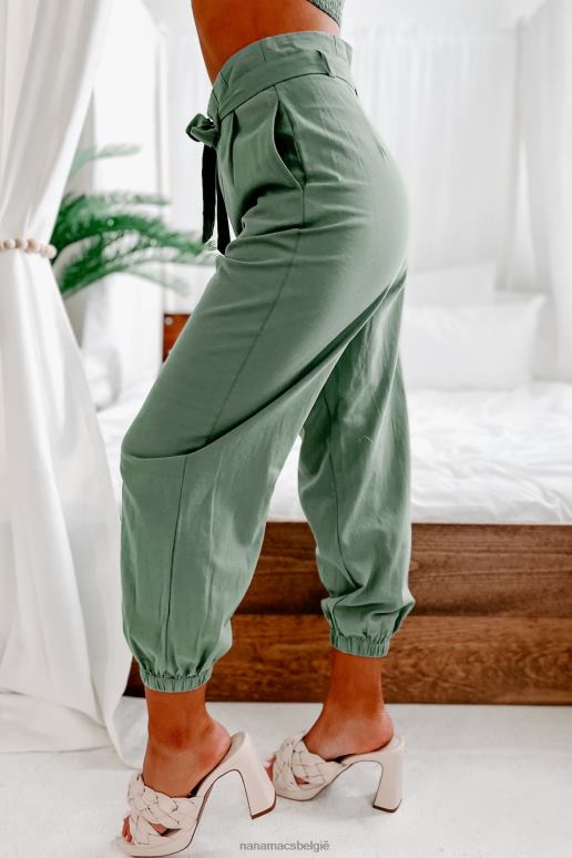 stoffige salie aanwezig in het moment tweedelige joggingset NanaMacs HPTT1381