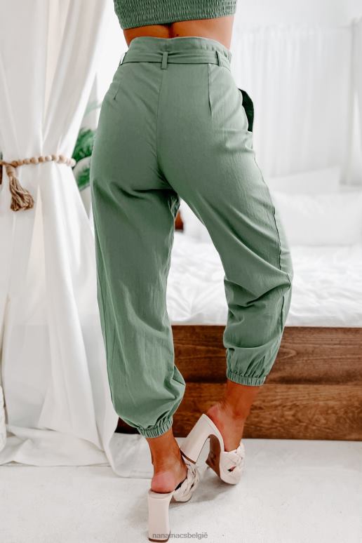 stoffige salie aanwezig in het moment tweedelige joggingset NanaMacs HPTT1381