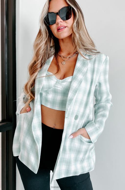 verstandig bruna geruite tweedelige blazerset NanaMacs HPTT1300