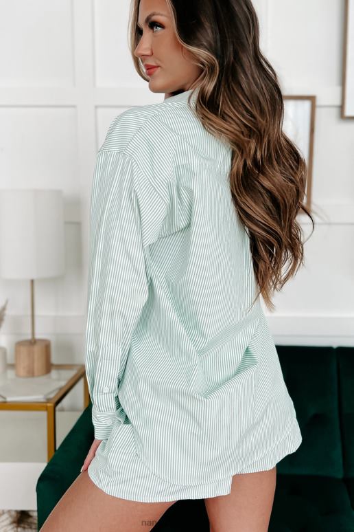 verstandig omarm de momenten gestreepte tweedelige korte set NanaMacs HPTT882