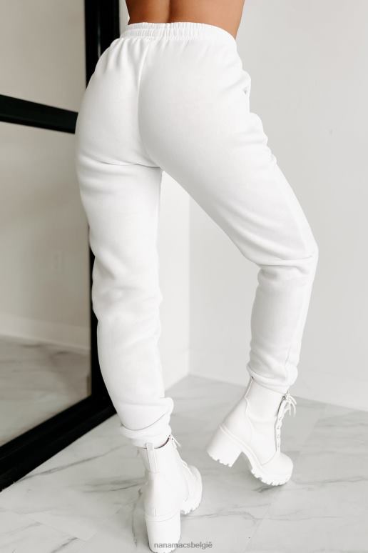 wit living comfy joggingbroek met cropped hoodie NanaMacs HPTT1603