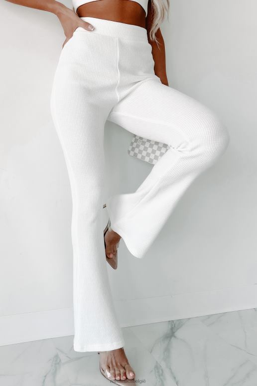 wit vannacht lekker binnen blijven wafel gebreide loungeset NanaMacs HPTT1186