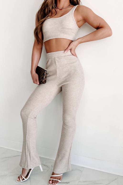 zand vannacht lekker binnen blijven wafel gebreide loungeset NanaMacs HPTT1188