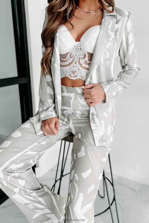 zeezout/wit resort living broekpak set met print NanaMacs HPTT1589