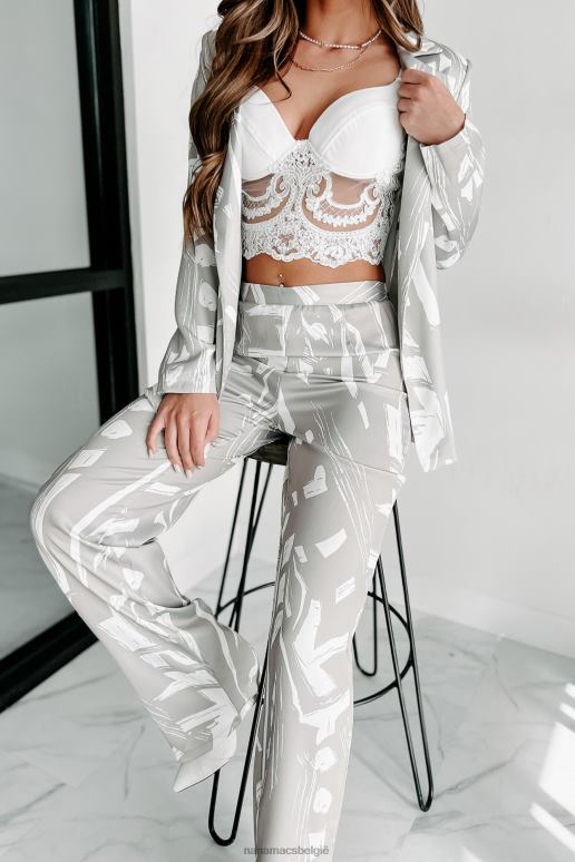 zeezout/wit resort living broekpak set met print NanaMacs HPTT1589