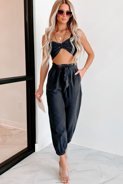 zwart aanwezig in het moment tweedelige joggingset NanaMacs HPTT1413