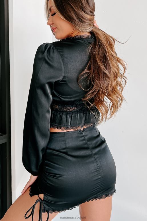 zwart dag van dankbaarheid tweedelige rok set NanaMacs HPTT1566