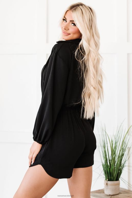 zwart perfect als altijd tweedelige romperset NanaMacs HPTT1617