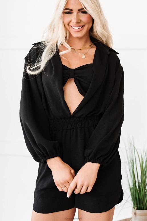 zwart perfect als altijd tweedelige romperset NanaMacs HPTT1617