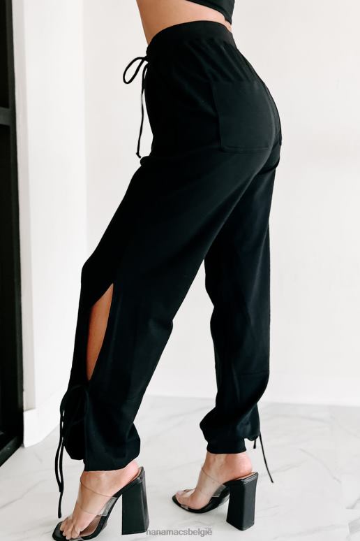 zwart relaxte manieren tweedelige joggingset NanaMacs HPTT1234