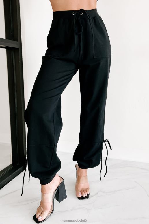 zwart relaxte manieren tweedelige joggingset NanaMacs HPTT1234