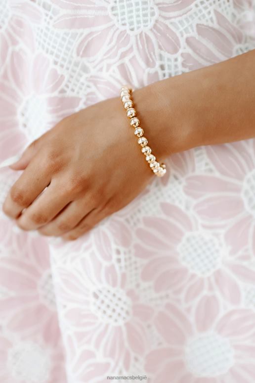 goud alledaagse kralen armband NanaMacs HPTT4391