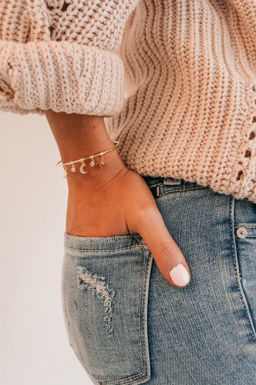 goud betrapt op zoek verstelbare armband NanaMacs HPTT4411