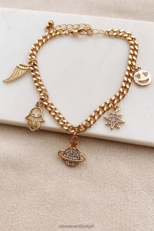 goud charmante looks multi bedelarmband NanaMacs HPTT4378