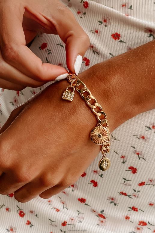 goud grote spender bedelarmband NanaMacs HPTT4380