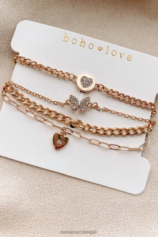 goud het vinden van het magische 4-delige kettingarmbandpakket NanaMacs HPTT4369