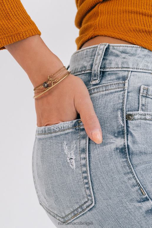goud natuurlijk mooie armbanden set NanaMacs HPTT4424