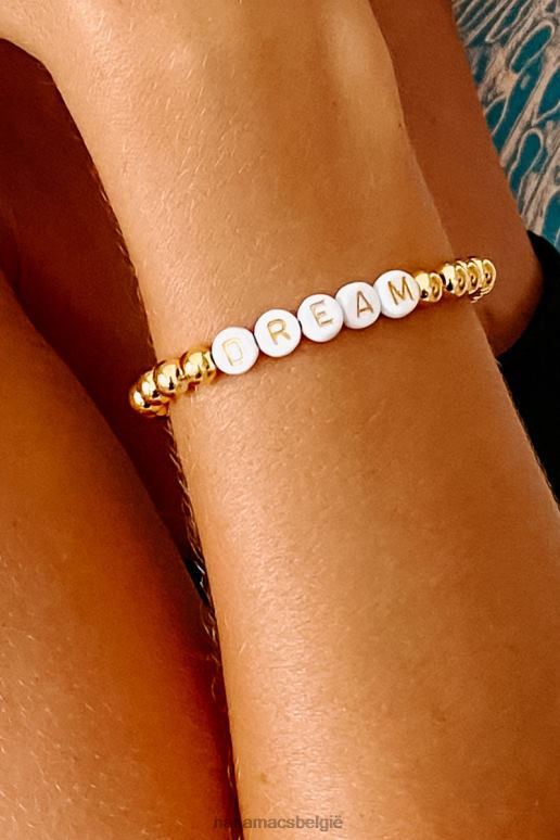 goud/wit droom heldere kralen armband NanaMacs HPTT4390