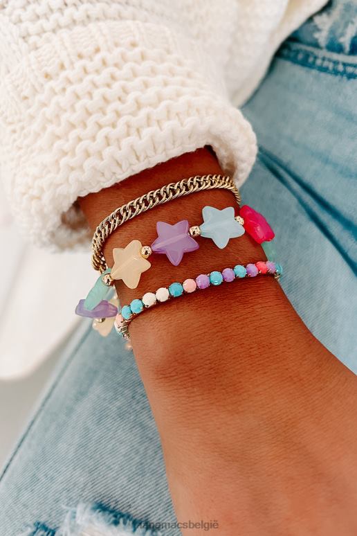 multi elke betovering 3-delige armbandenset NanaMacs HPTT4365