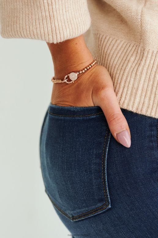 rosé goud een gelukkig gevoel verstelbare armband NanaMacs HPTT4410