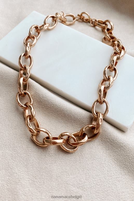 antiek goud choker ketting met zon en zand NanaMacs HPTT4149