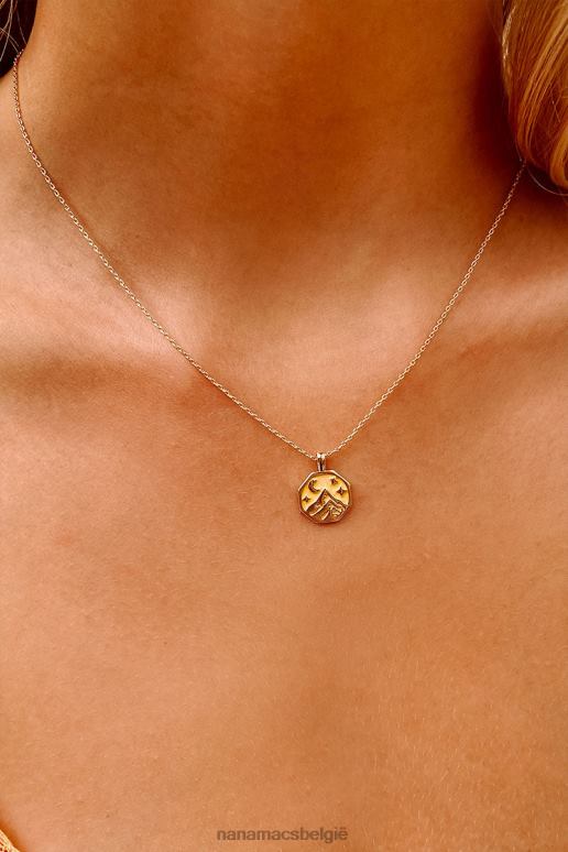 geel goud reik naar de hemelberg bedelketting NanaMacs HPTT4137