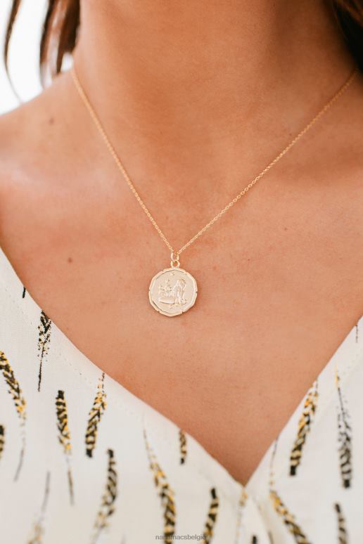 goud Waterman token hanger ketting NanaMacs HPTT4228