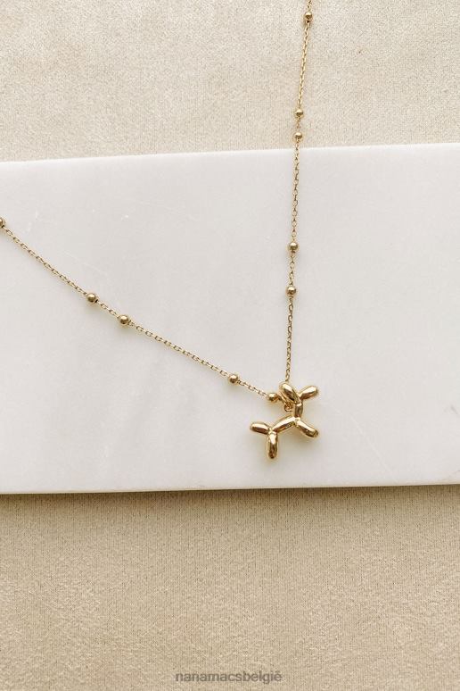 goud ballonvaren rond ballon dier charme ketting NanaMacs HPTT4106