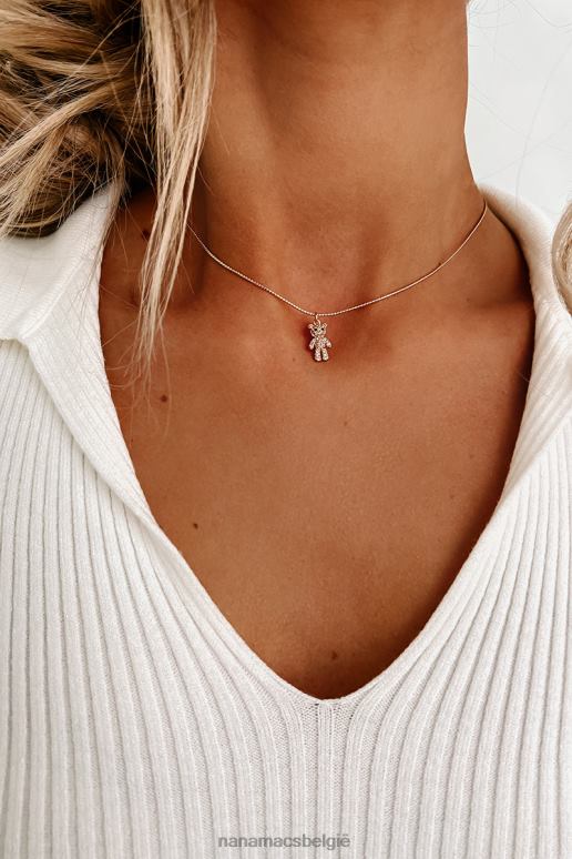 goud beary schattige choker ketting NanaMacs HPTT4192