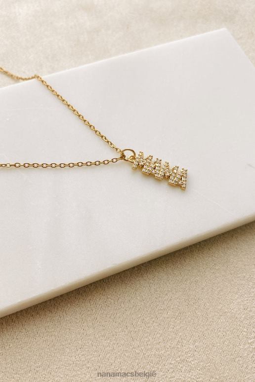 goud boujee mama charme ketting NanaMacs HPTT4115