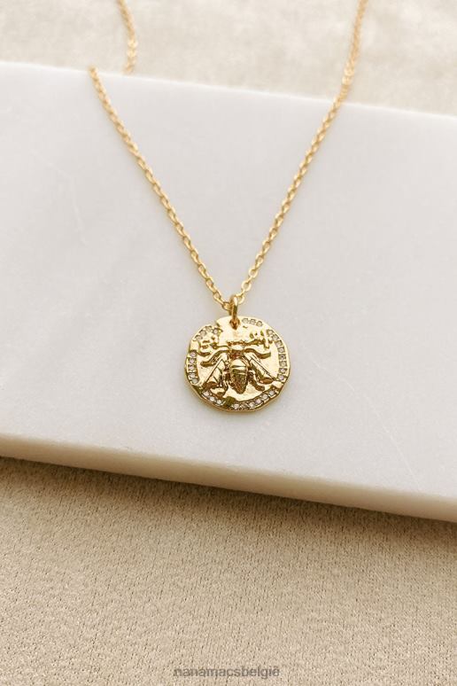 goud bug off bee charme ketting NanaMacs HPTT4114