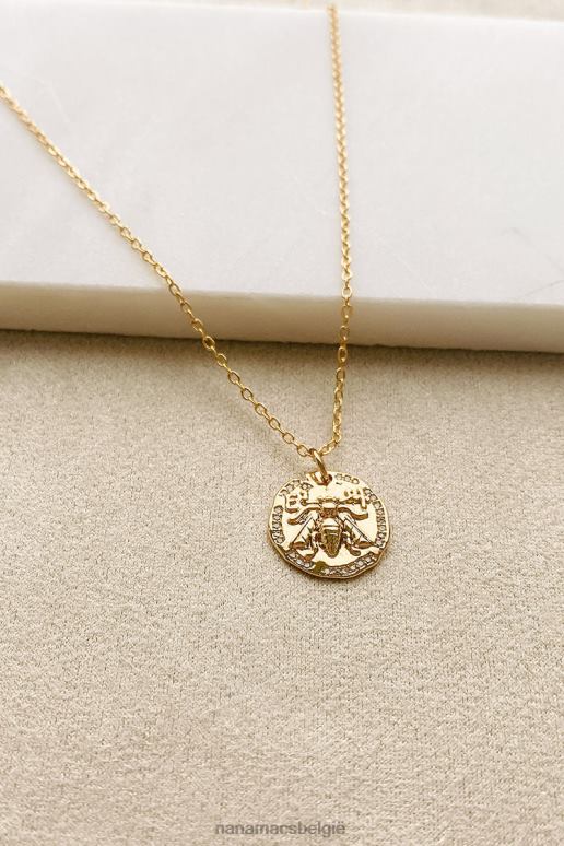 goud bug off bee charme ketting NanaMacs HPTT4114