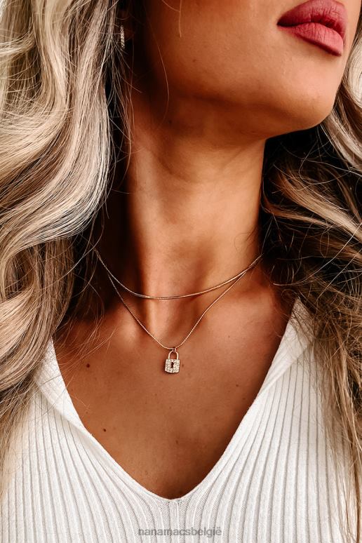 goud draaitafels charme ketting NanaMacs HPTT4197