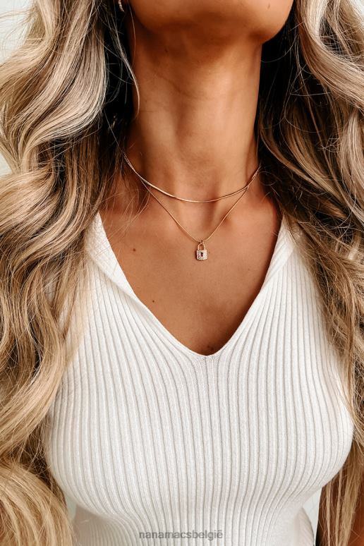 goud draaitafels charme ketting NanaMacs HPTT4197