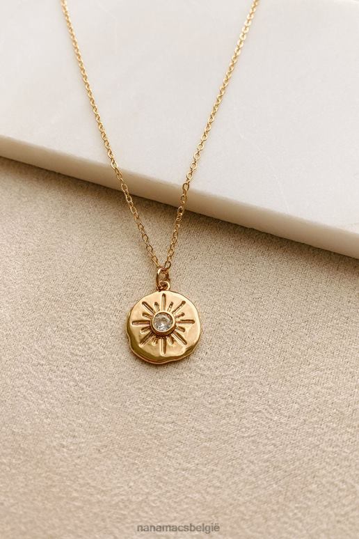 goud geen schaduw gegeven strass charme ketting NanaMacs HPTT4171