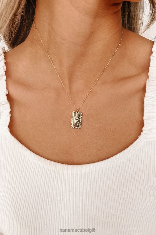 goud geniet van de stralen hanger ketting NanaMacs HPTT4141