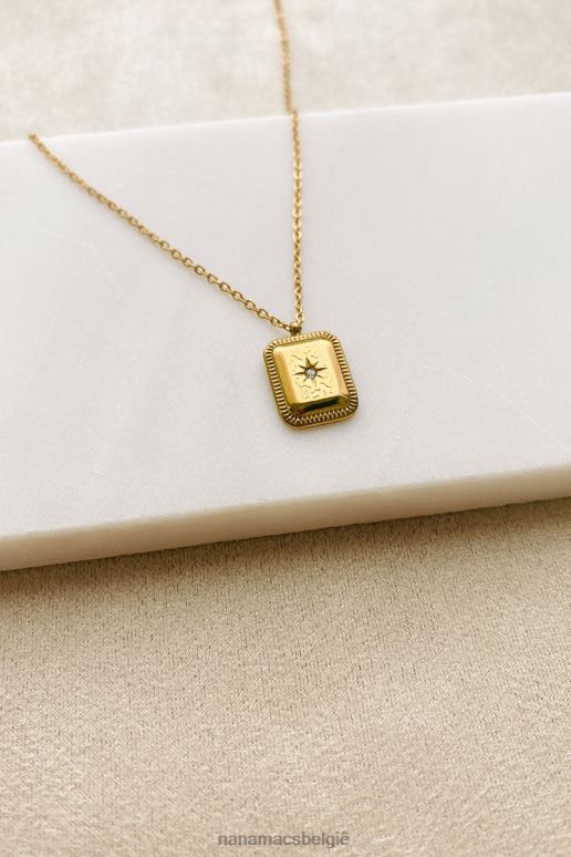 goud het vinden van richting hanger ketting NanaMacs HPTT4117