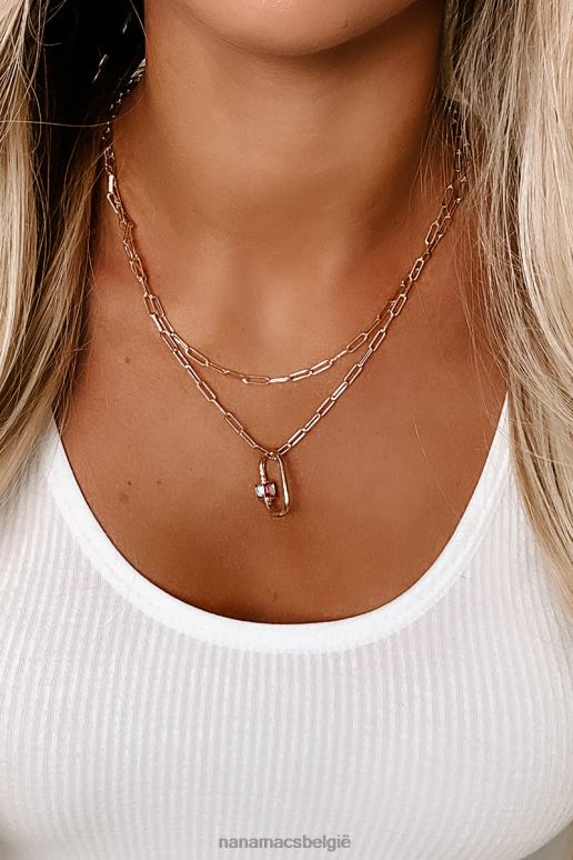 goud ik heb je ruggelaagde ketting NanaMacs HPTT4207