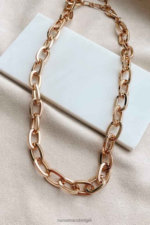 goud kan houding choker ketting doen NanaMacs HPTT4153
