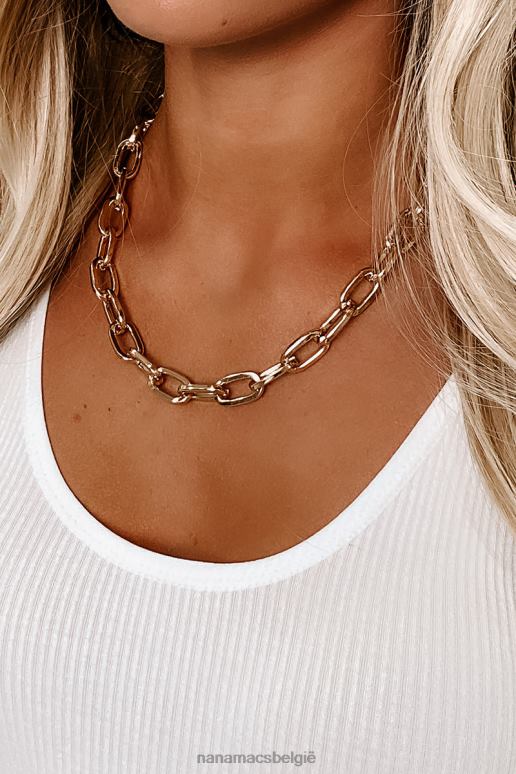 goud kan houding choker ketting doen NanaMacs HPTT4153