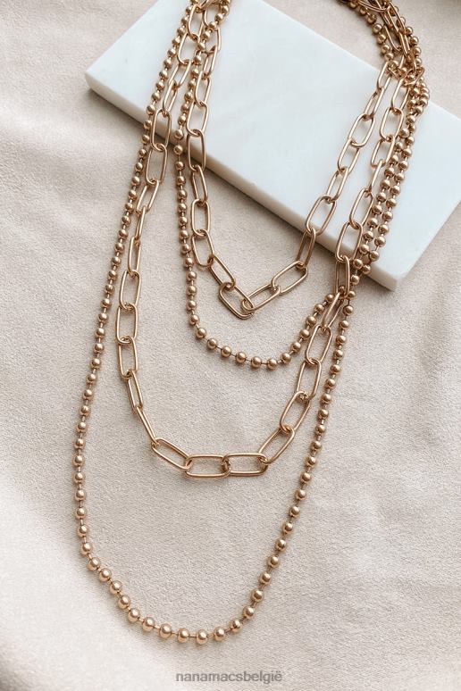 goud keep me sassy gelaagde ketting NanaMacs HPTT4222