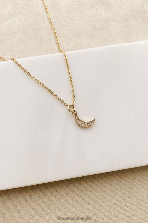 goud liefde door de maan charme ketting NanaMacs HPTT4090