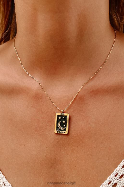 goud maanlicht herinneringen hanger ketting NanaMacs HPTT4140