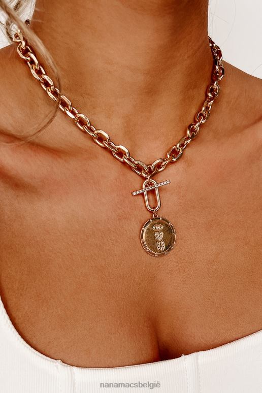 goud mijn meisje choker ketting NanaMacs HPTT4191