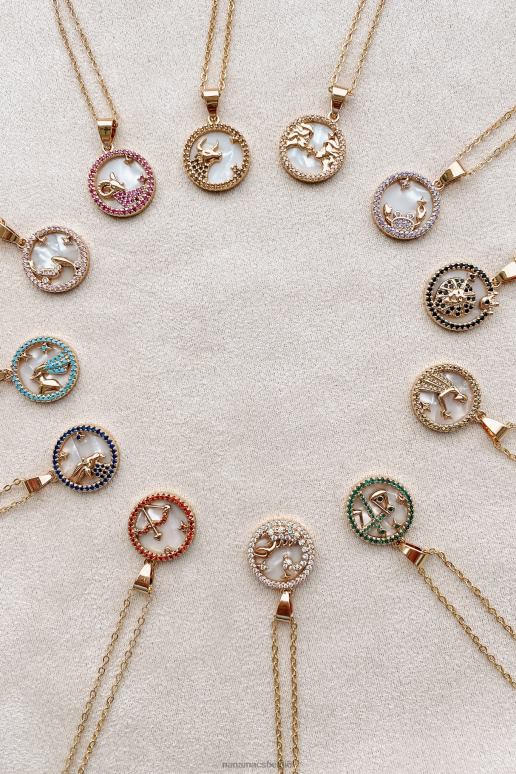 goud/multi wat is jouw sterrenbeeld bedelketting NanaMacs HPTT4124