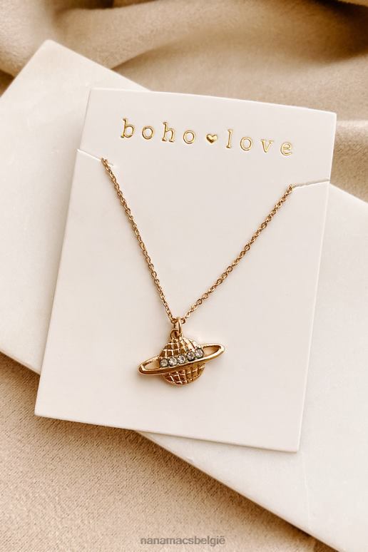goud planetaire pull charme ketting NanaMacs HPTT4068